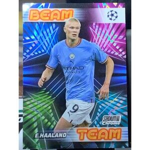 2022-23 Topps Stadium Club Chrome UEFA Erling Haaland Beam Team SSP